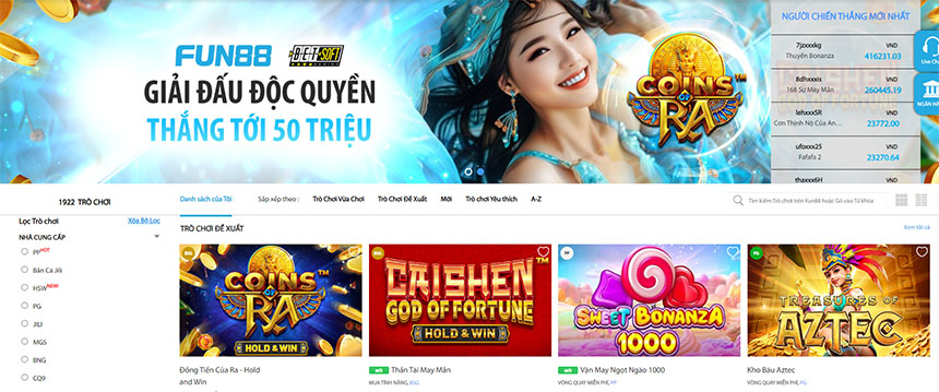 Cách lựa chọn và tham gia Slot game Jackpot tại Fun88?